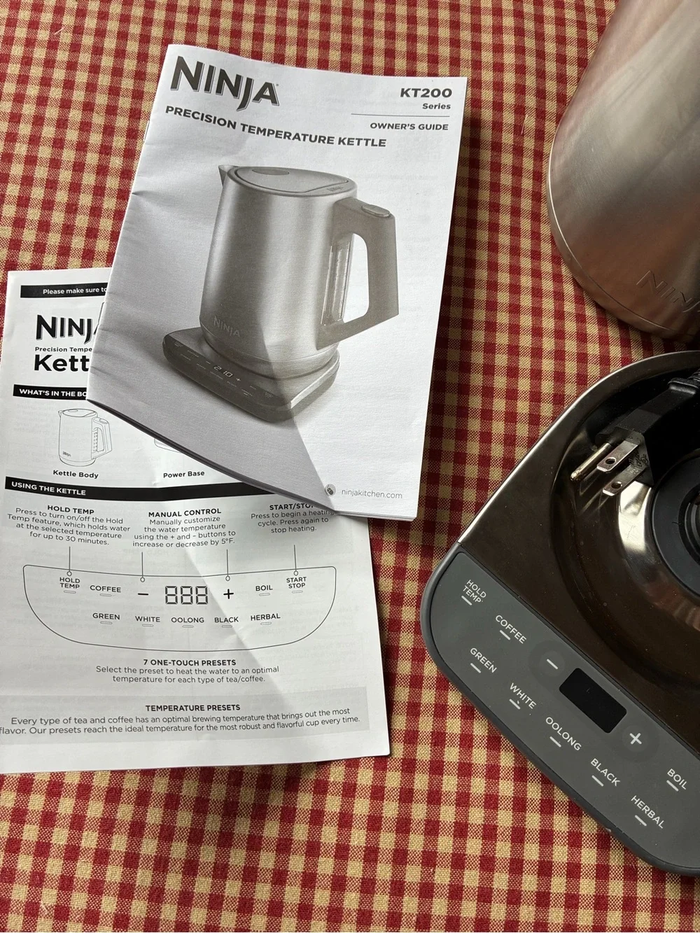 Ninja Stainless Steel Precision Temperature Kettle 1.7 Liter KT 200 1500W